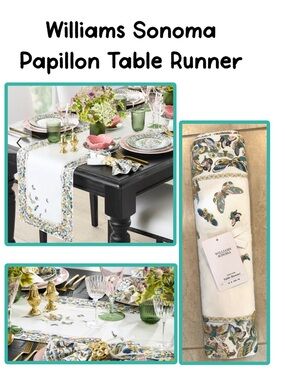 Williams Sonoma Papillon Table Runner